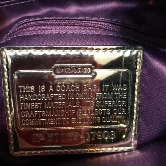 COACH.17906 Black sequin POPPY  drawstring body - Picture 2 of 3